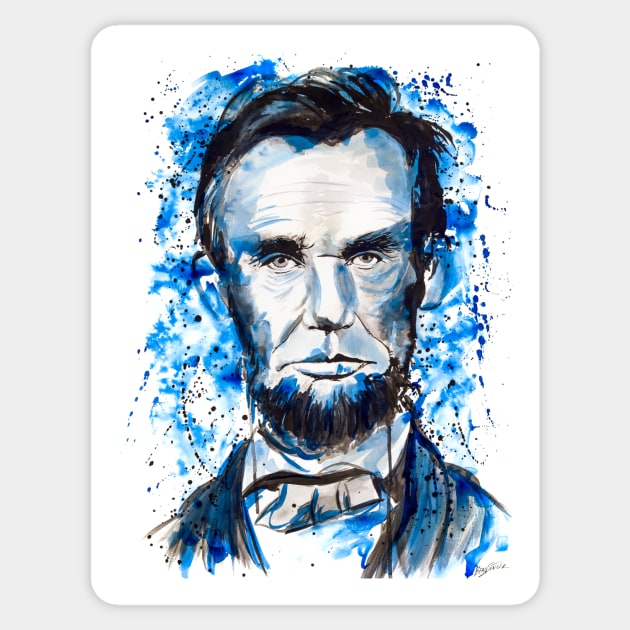 Abraham Lincoln Sticker by beaugeste2280@yahoo.com